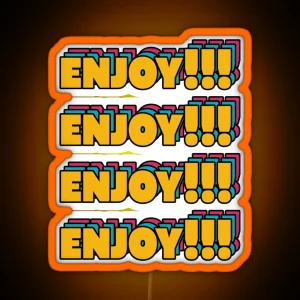 Enjoy RGB Neon Sign