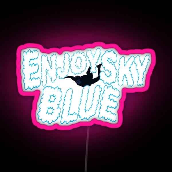 Enjoy Sky Blue RGB Neon Sign