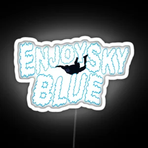 Enjoy Sky Blue RGB Neon Sign