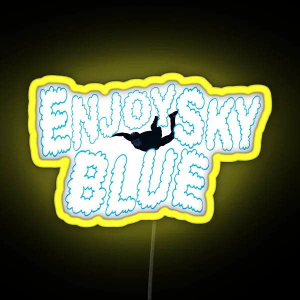 Enjoy Sky Blue RGB Neon Sign