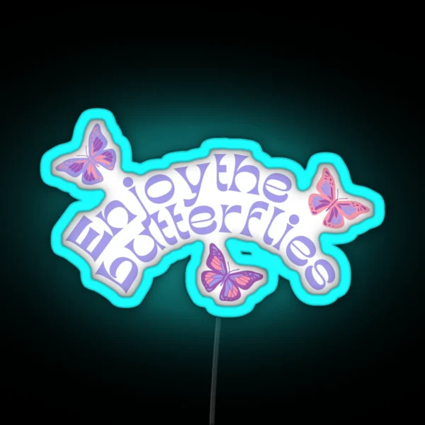 Enjoy The Butterflies Daniel Ricciardo RGB Neon Sign