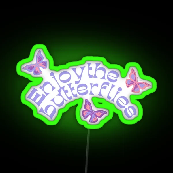 Enjoy The Butterflies Daniel Ricciardo RGB Neon Sign