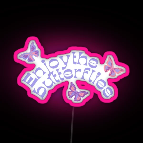 Enjoy The Butterflies Daniel Ricciardo RGB Neon Sign