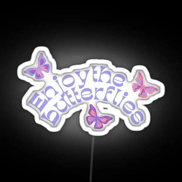 Enjoy The Butterflies Daniel Ricciardo RGB Neon Sign