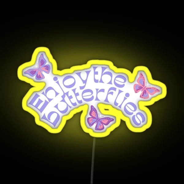 Enjoy The Butterflies Daniel Ricciardo RGB Neon Sign