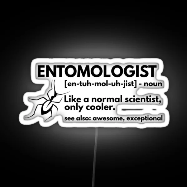 Entomologist Definition Funny Entomology RGB Neon Sign
