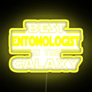Entomologist Job Dad Mom Hudband Mens Led Best Entomologist In The Galaxy Funny Entomologist Birthday Christmas Gift Gift RGB Neon Sign