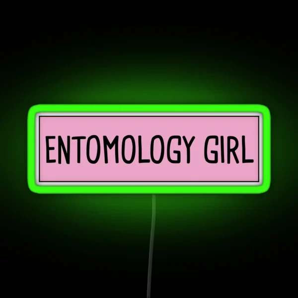 Entomology Girl RGB Neon Sign