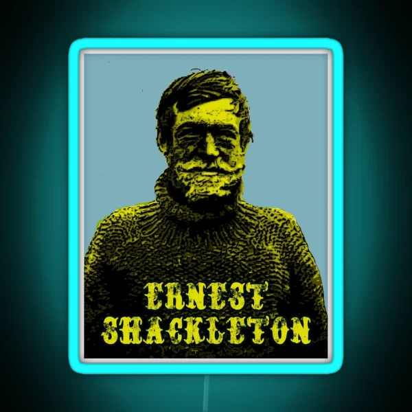 Ernst Shackleton Explorer RGB Neon Sign