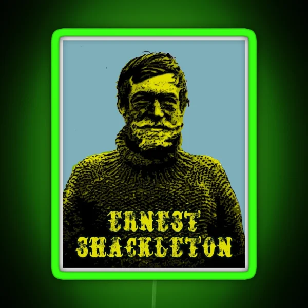 Ernst Shackleton Explorer RGB Neon Sign