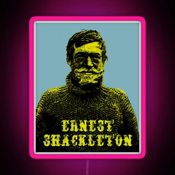 Ernst Shackleton Explorer RGB Neon Sign