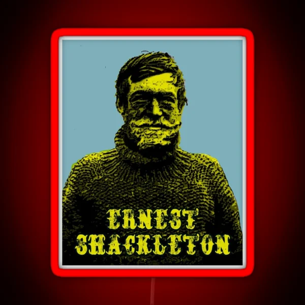Ernst Shackleton Explorer RGB Neon Sign