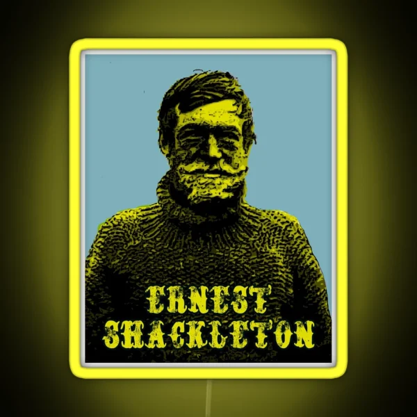 Ernst Shackleton Explorer RGB Neon Sign