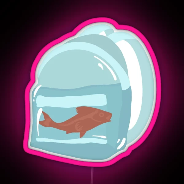 Eroda Fish In Backpack RGB Neon Sign