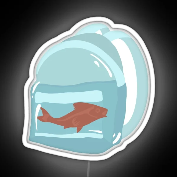 Eroda Fish In Backpack RGB Neon Sign