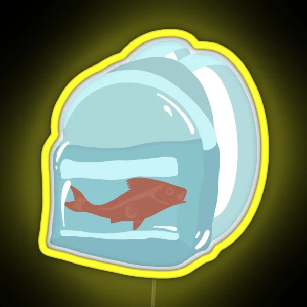 Eroda Fish In Backpack RGB Neon Sign