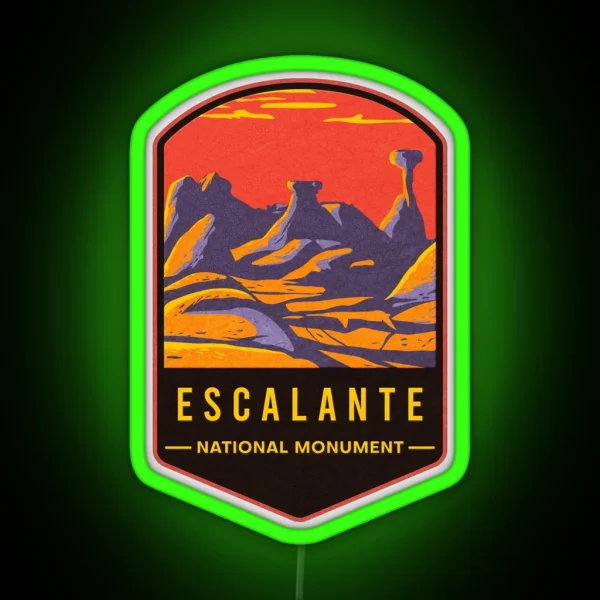 Escalante National Monument RGB Neon Sign