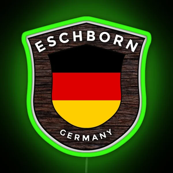 Eschborn Germany Emblem Flag RGB Neon Sign