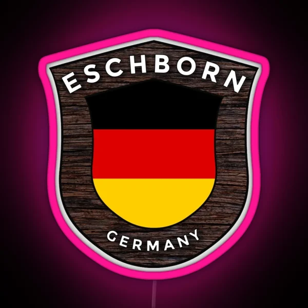Eschborn Germany Emblem Flag RGB Neon Sign