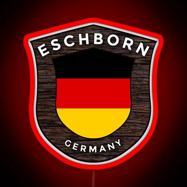 Eschborn Germany Emblem Flag RGB Neon Sign