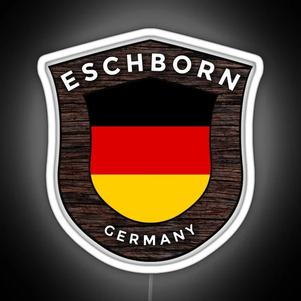 Eschborn Germany Emblem Flag RGB Neon Sign