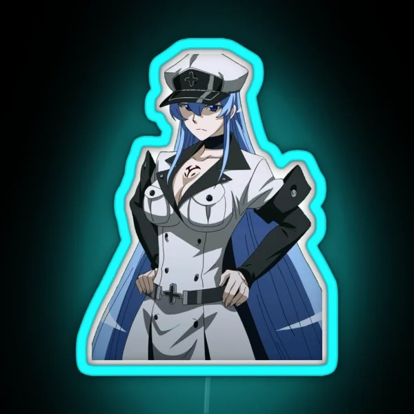 Esdeath Akame Ga Kill RGB Neon Sign