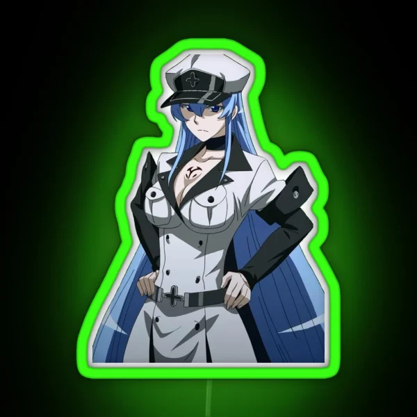 Esdeath Akame Ga Kill RGB Neon Sign