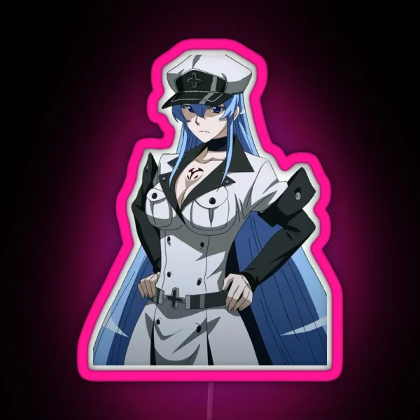 Esdeath Akame Ga Kill RGB Neon Sign