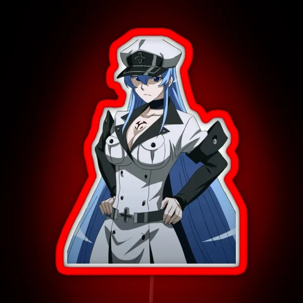 Esdeath Akame Ga Kill RGB Neon Sign