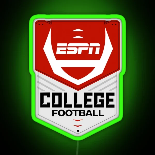 ESPN College Football Logo NEW 2020 RGB Neon Sign