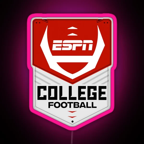 ESPN College Football Logo NEW 2020 RGB Neon Sign