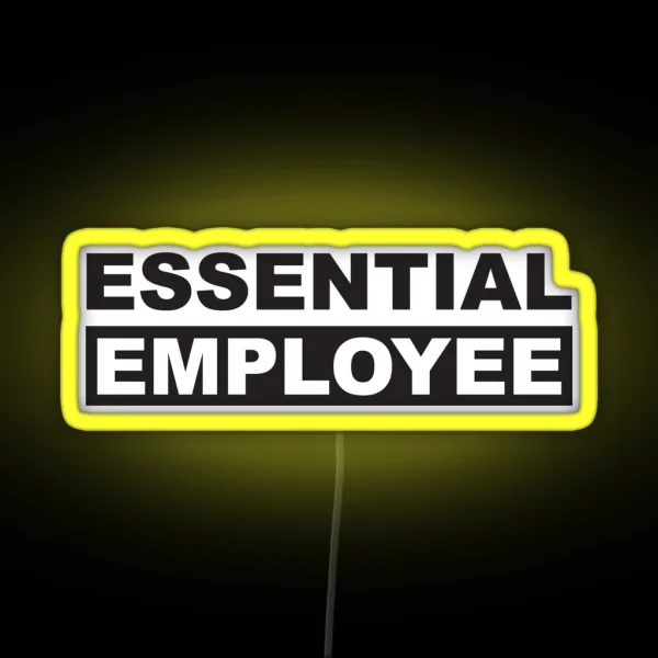 Essential Employee RGB Neon Sign