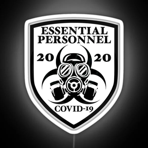 Essential Personnel Employee COVID 19 RGB Neon Sign