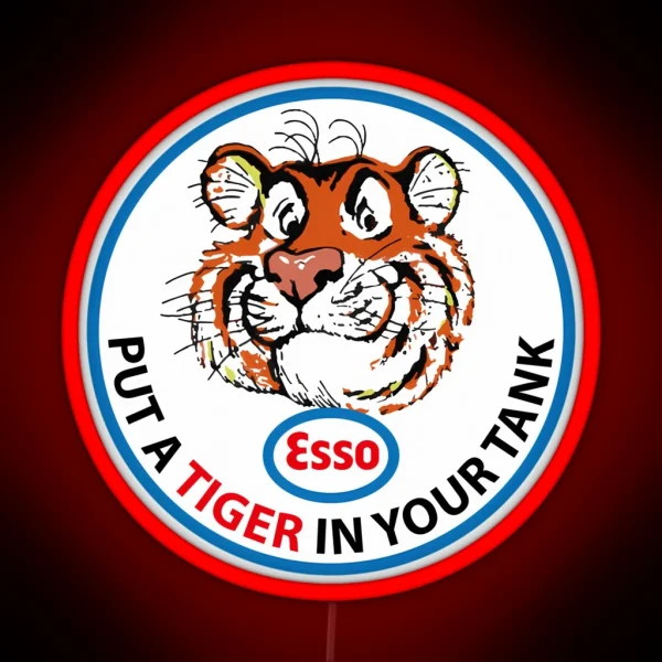 Esso Put A Tiger Clean Sign RGB Neon Sign