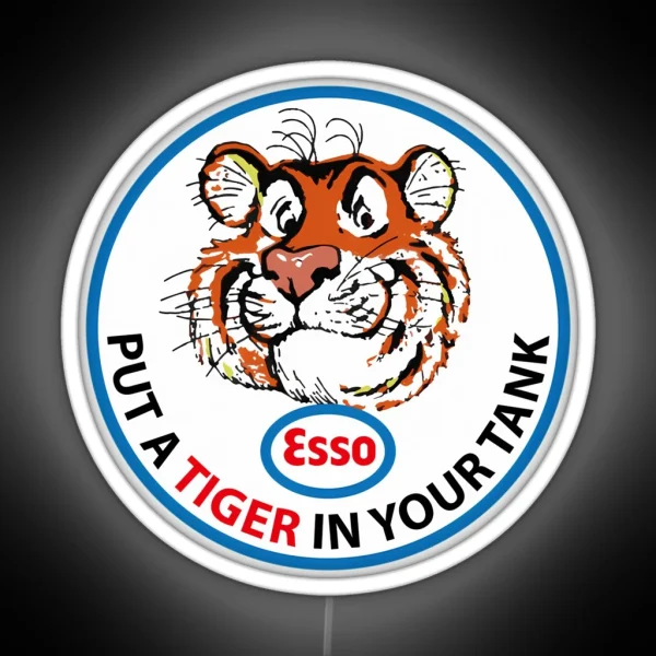 Esso Put A Tiger Clean Sign RGB Neon Sign