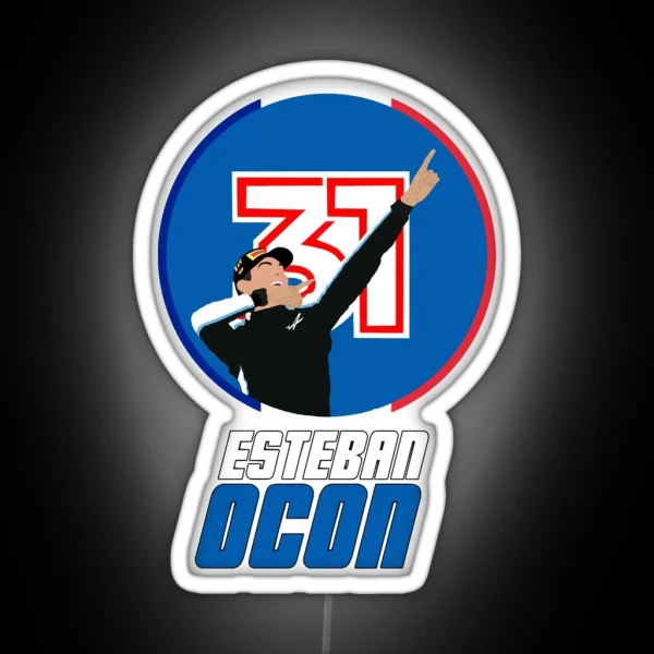 Esteban Ocon Hungary 2021 Classic Led RGB Neon Sign