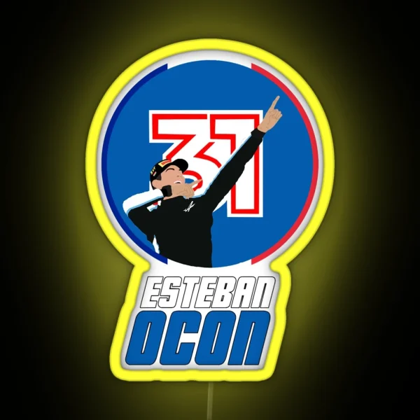 Esteban Ocon Hungary 2021 Classic Led RGB Neon Sign