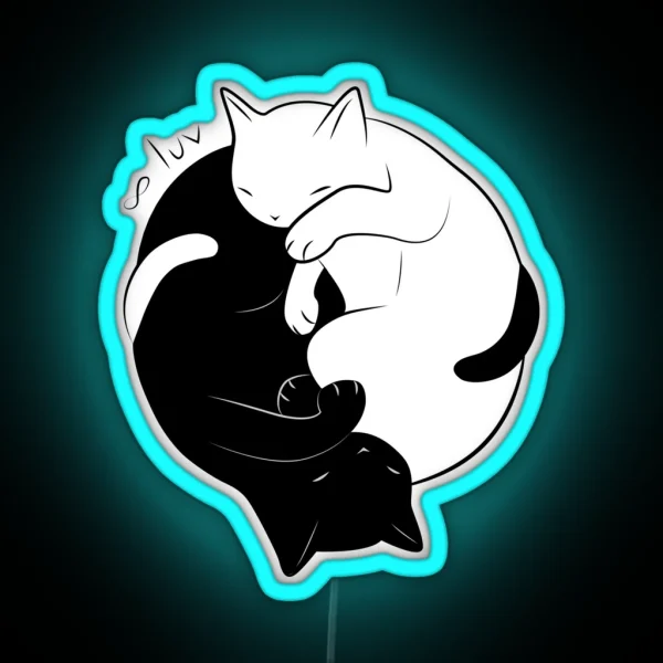 Eternal Cat Love RGB Neon Sign