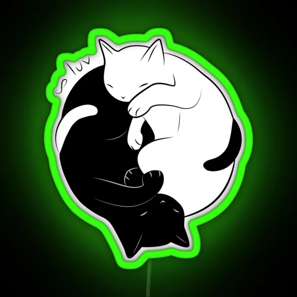 Eternal Cat Love RGB Neon Sign