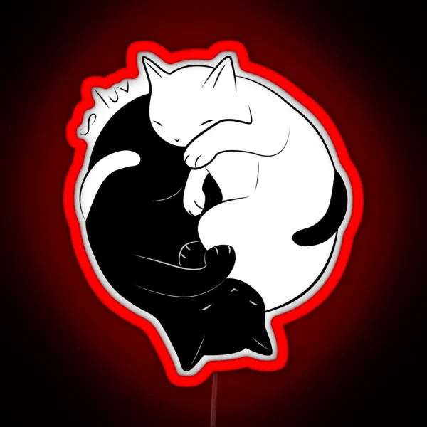 Eternal Cat Love RGB Neon Sign