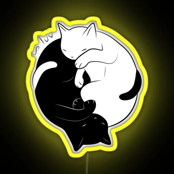 Eternal Cat Love RGB Neon Sign