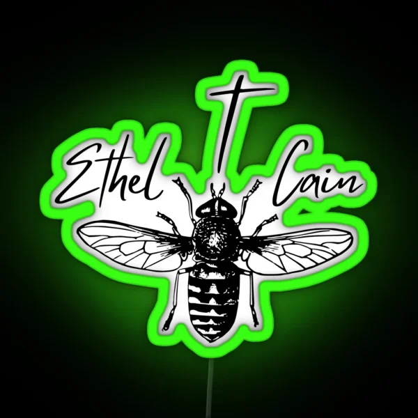 Ethel Cain Sun Bleached Flies RGB Neon Sign