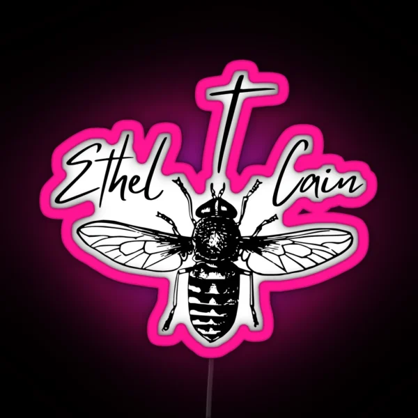 Ethel Cain Sun Bleached Flies RGB Neon Sign