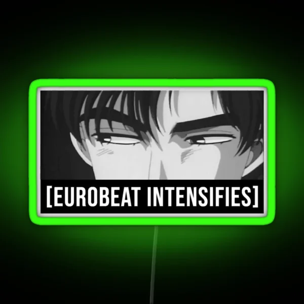 Eurobeat Initial D Drift Ae86 Anime Japan Jdm Super Eurobeat RGB Neon Sign