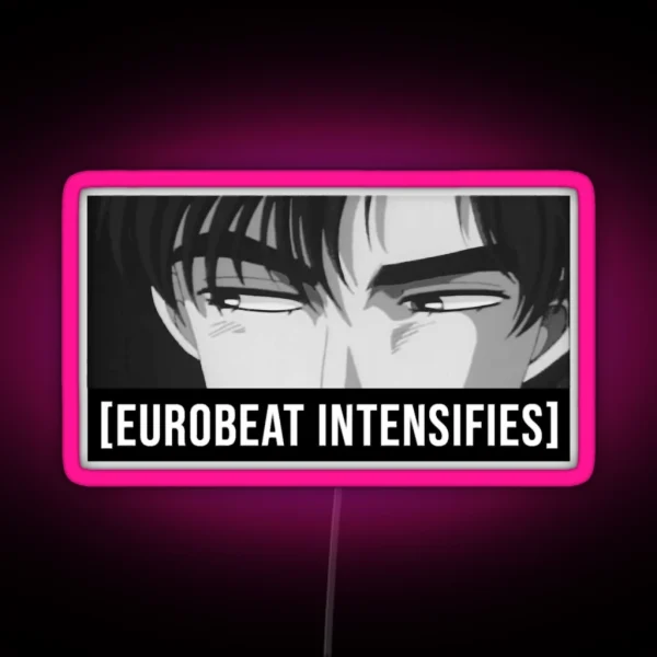 Eurobeat Initial D Drift Ae86 Anime Japan Jdm Super Eurobeat RGB Neon Sign