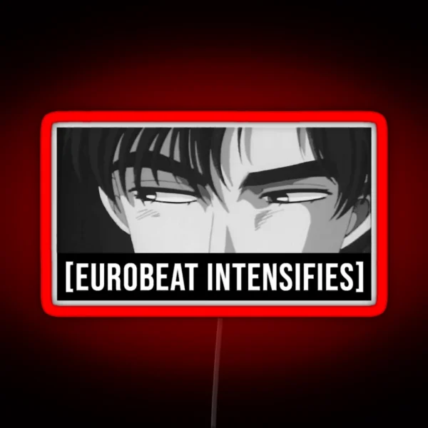 Eurobeat Initial D Drift Ae86 Anime Japan Jdm Super Eurobeat RGB Neon Sign