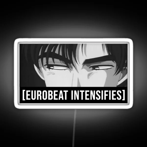 Eurobeat Initial D Drift Ae86 Anime Japan Jdm Super Eurobeat RGB Neon Sign