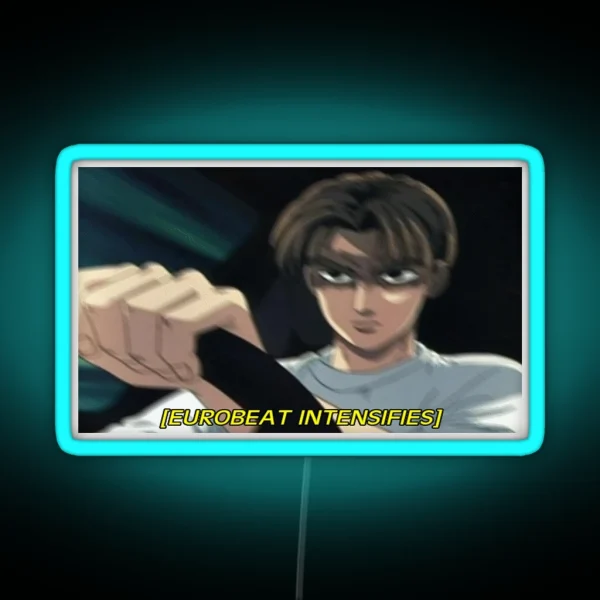 Eurobeat Intensifies RGB Neon Sign