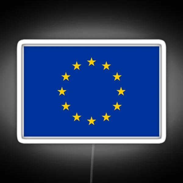 Europe EU Flag RGB Neon Sign