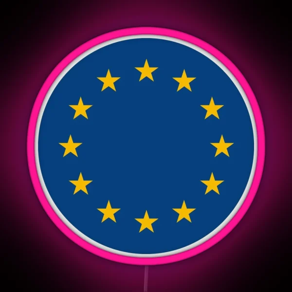 European Union Flag RGB Neon Sign